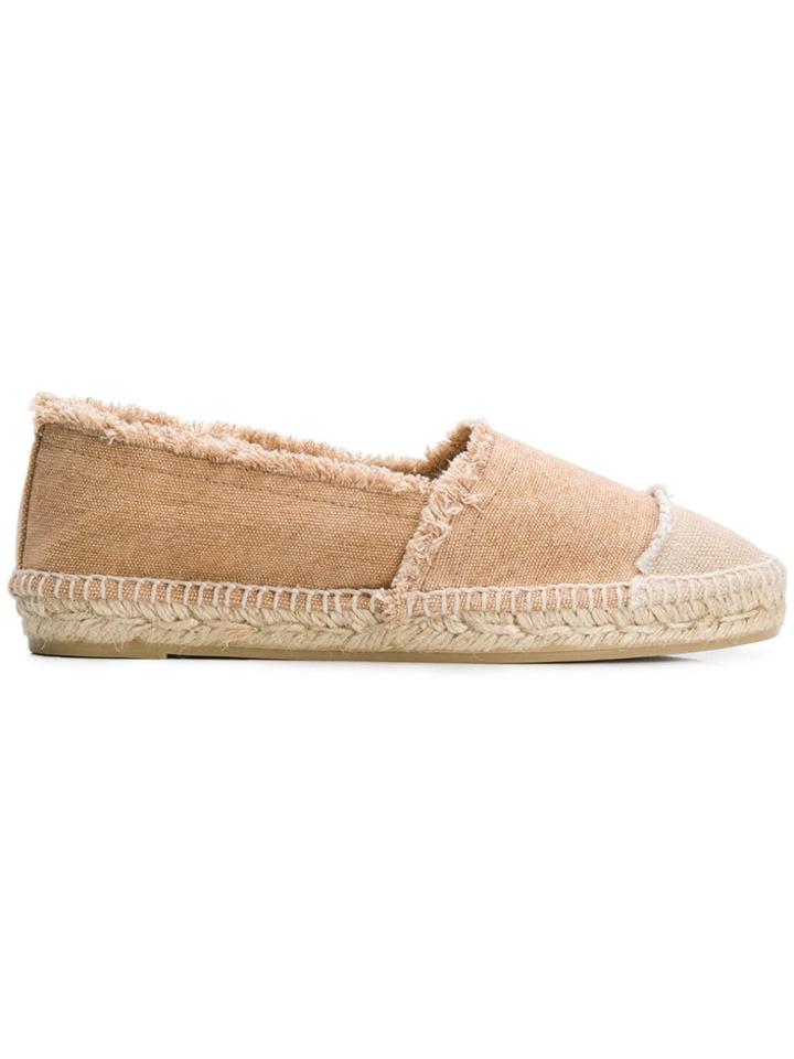 Castañer Kampala Frayed Espadrilles - Neutrals