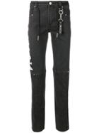 Icosae Graphic Print Skinny-fit Jeans - Black