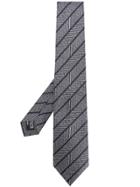 Giorgio Armani Striped Tie - Grey