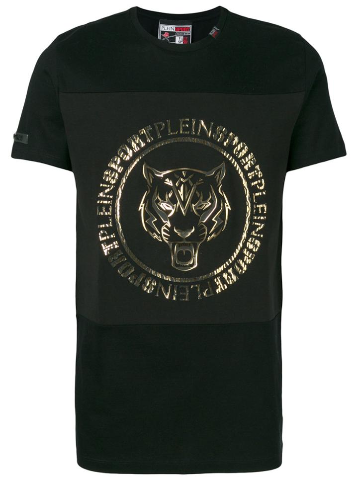 Plein Sport Foiled Logo Tee - Black