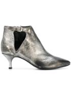 Strategia Faded Pointed Ankle Boots - Metallic