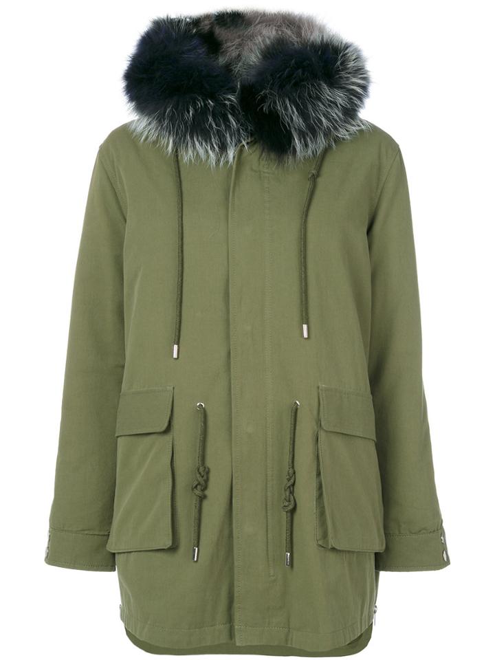 Cara Mila Julia Fox Lined Parka - Navy - Green