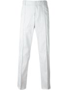 Kenzo Straight Leg Trousers, Men's, Size: 50, Grey, Cotton/polyester