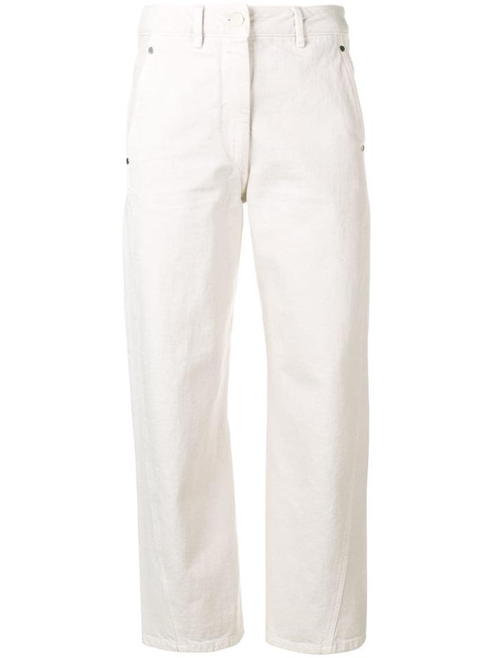 Lemaire Classic Straight-leg Trousers - White