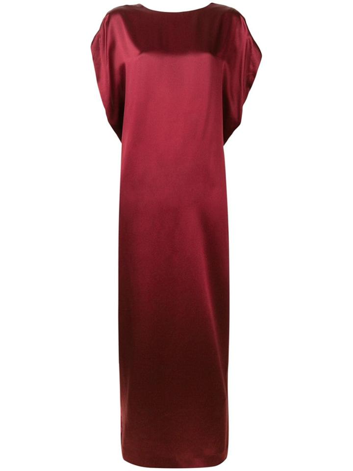 Poiret Low V-back Evening Dress - Red