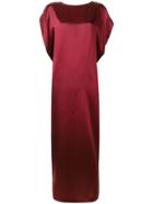 Poiret Low V-back Evening Dress - Red