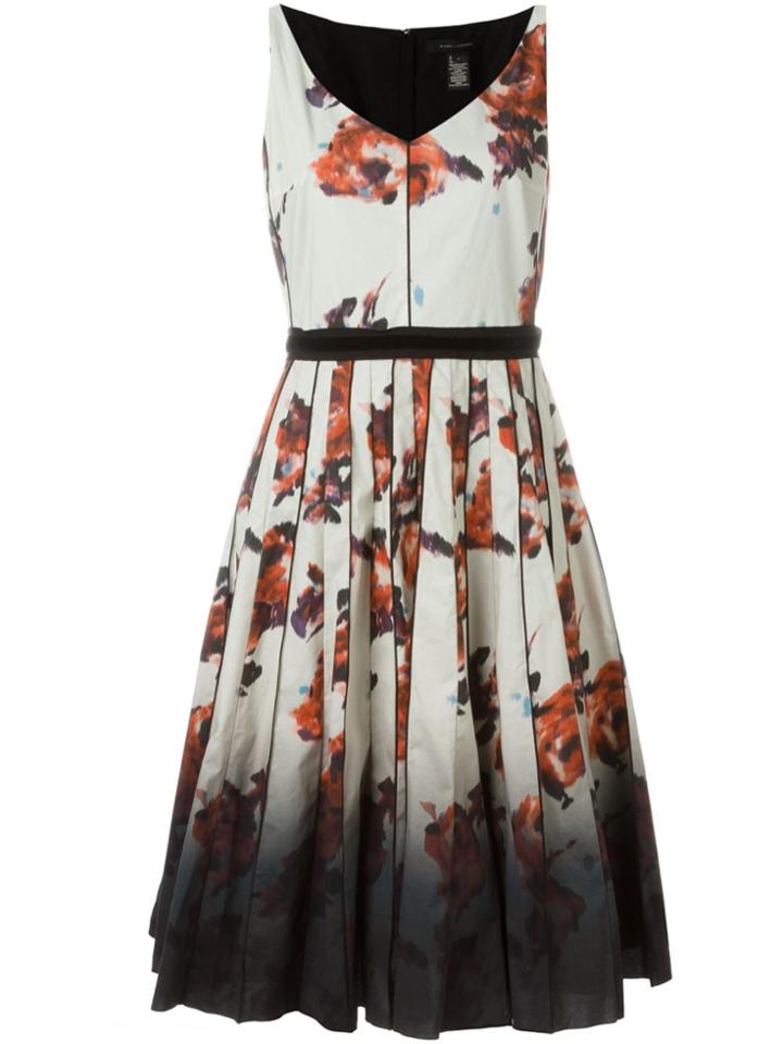 Marc Jacobs Floral Degradé Print Dress - Nude & Neutrals
