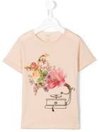 Stella Mccartney Kids Floral Print T-shirt, Toddler Girl's, Size: 2 Yrs, Nude/neutrals