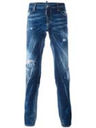 Dsquared2 'slim' Distressed Jeans, Men's, Size: 52, Blue, Cotton/spandex/elastane