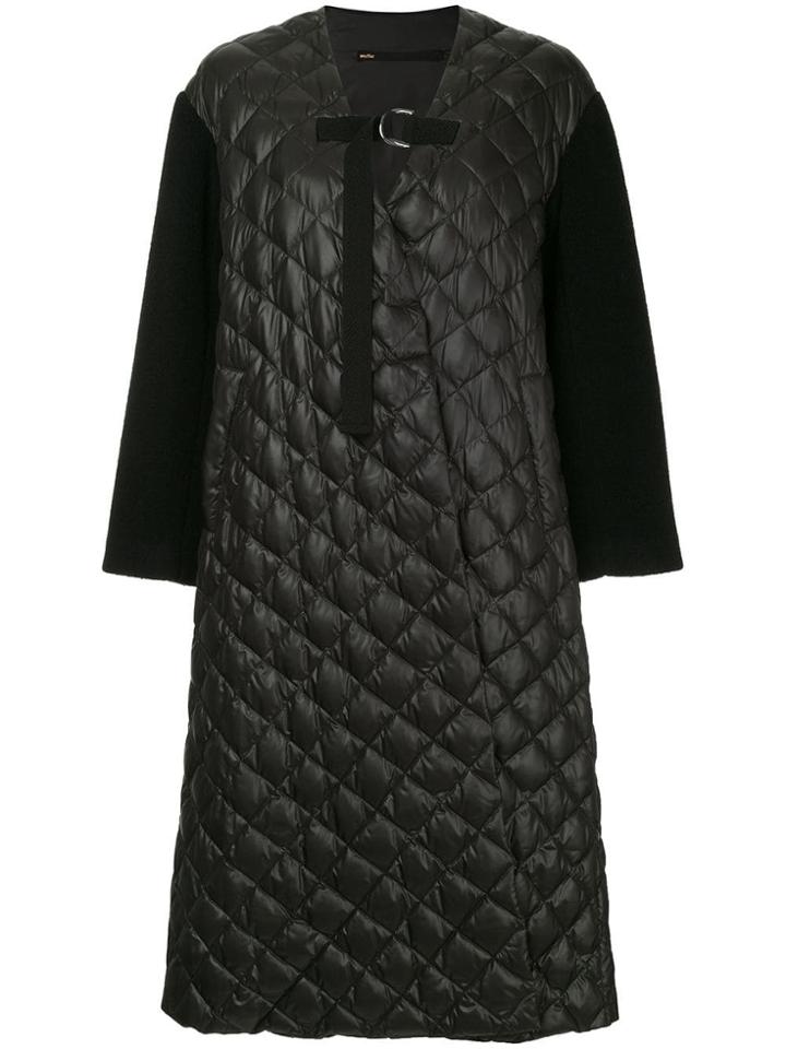 Muller Of Yoshiokubo Ben Quilted Oversized Coat - Black