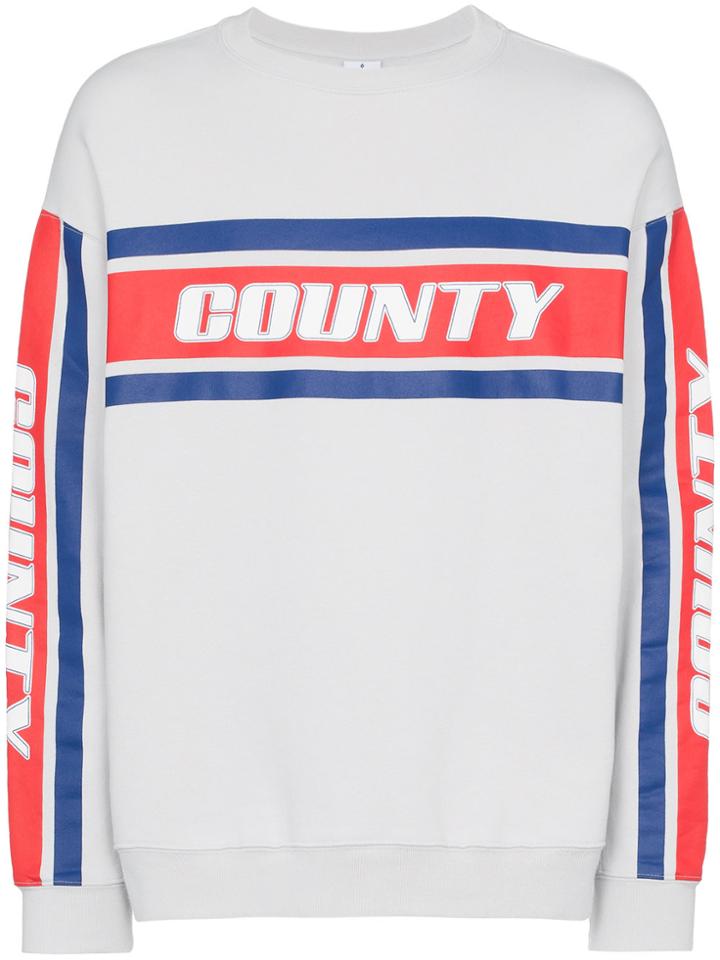 Marcelo Burlon County Of Milan Colour Band County Sweatshirt - Grey