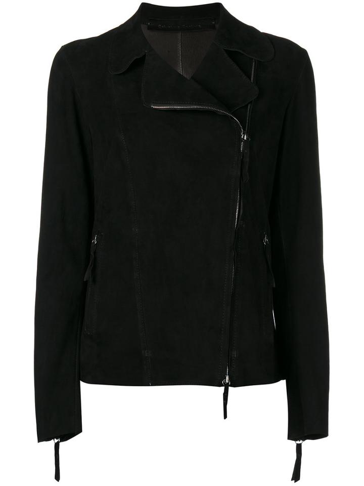 Salvatore Santoro Biker Jacket, Women's, Size: 42, Black, Leather