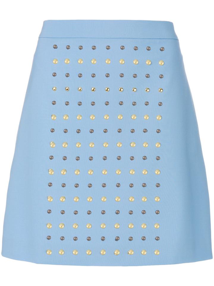 Versace Studded Mini Skirt - Blue