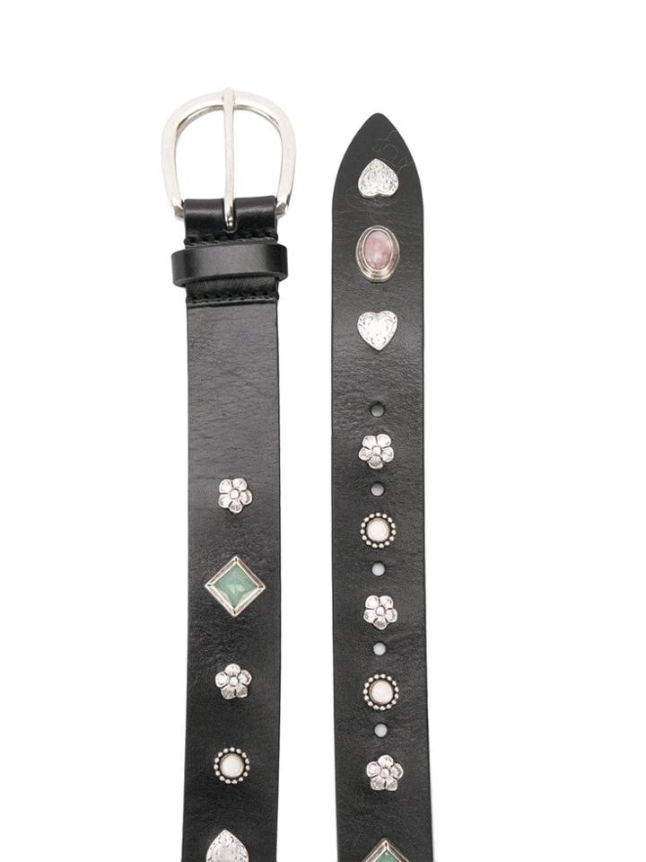Isabel Marant Stone Embellished Belt - Black