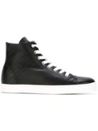 Hogan Rebel Hi-top Sneakers, Women's, Size: 36, Black, Calf Leather/leather/rubber
