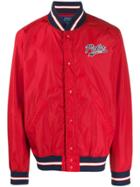 Polo Ralph Lauren Patch Button-up Bomber Jacket - Red