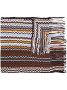 Missoni Zig Zag Knit Scarf, Women's, Acrylic/wool
