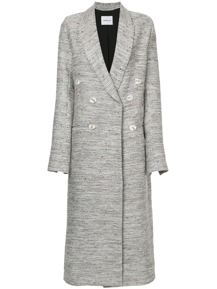 Georgia Alice Tweed Cardi-coat - Grey