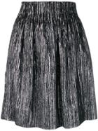 Isabel Marant High-waisted Metallic-effect Skirt - Black