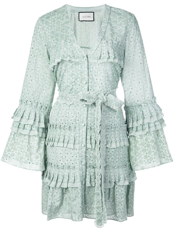 Alexis Audrea Broderie Anglaise Shirt Dress - Green