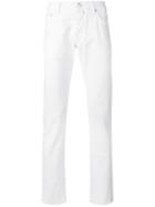 Jacob Cohen Slim-cut Jeans, Men's, Size: 36, White, Cotton/spandex/elastane