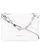 Michael Michael Kors - Metal Ring Strap Shoulder Bag - Women - Leather/metal - One Size, Women's, White, Leather/metal
