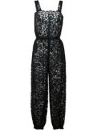 Dolce & Gabbana Lace Jumpsuit, Women's, Size: 44, Black, Viscose/polyamide/cotton