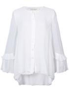 Carolina Herrera Ruffled Sleeve Blouse - White