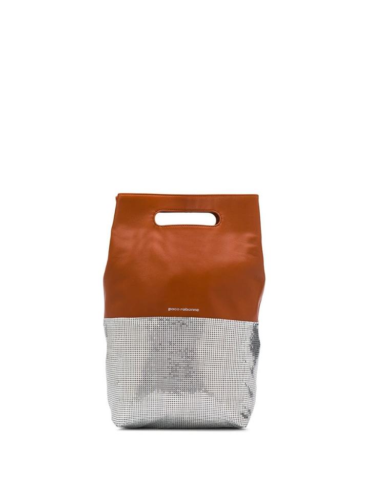 Paco Rabanne Contrast Tote - Brown
