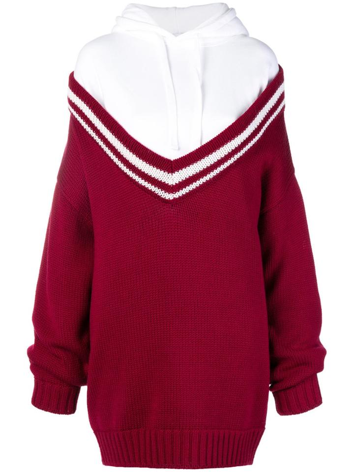 Act N&deg;1 Hoodie Layered Off-shoulder Sweater