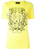 Dsquared2 Printed T-shirt, Women's, Size: Medium, Yellow/orange, Cotton