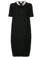 Lanvin Pearl Collar Dress - Black