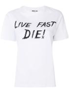 Mcq Alexander Mcqueen - Live Fast Die T-shirt - Women - Cotton - L, White, Cotton