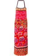 Kenzo Vintage Floral Intarsia Tube Dress