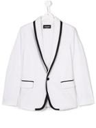 Dsquared2 Kids Contrast Trim Blazer - White