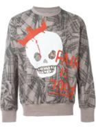 Vivienne Westwood Man Plaid Graffiti Print Sweatshirt