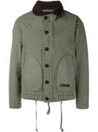 Neighborhood Padded Jacket, Men's, Size: Large, Green, Cotton/wool/polyester/nylon