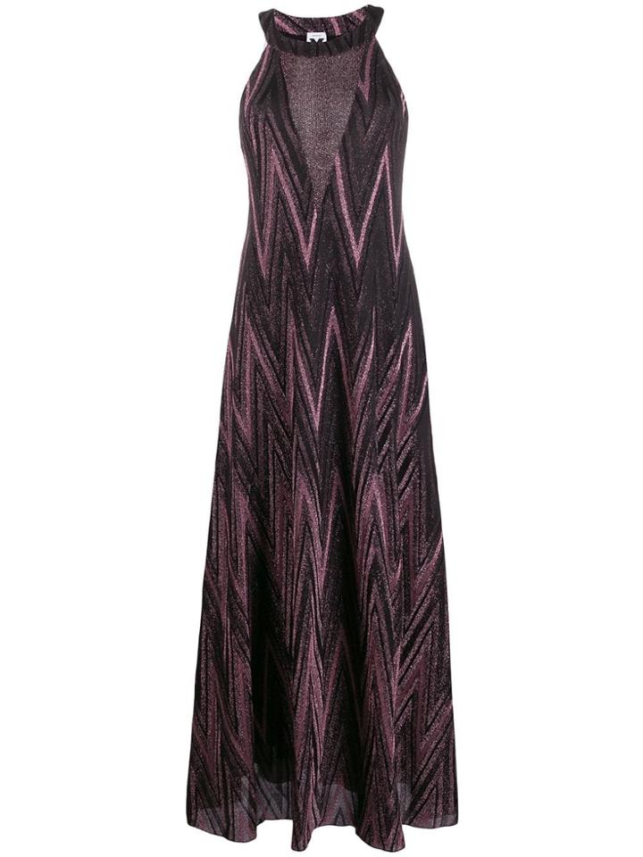 M Missoni Metallic Maxi Dress - Black