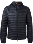 Save The Duck Hooded Padded Jacket, Men's, Size: Xxl, Blue, Nylon/polyester