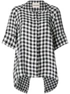Henrik Vibskov Gingham Asymmetric Shirt - White