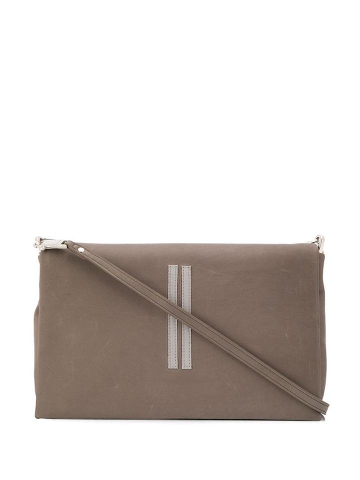 Rick Owens Stripe Detail Crossbody Bag - Grey