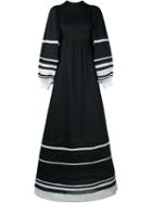 Vika Gazinskaya Striped Cotton Maxi Dress
