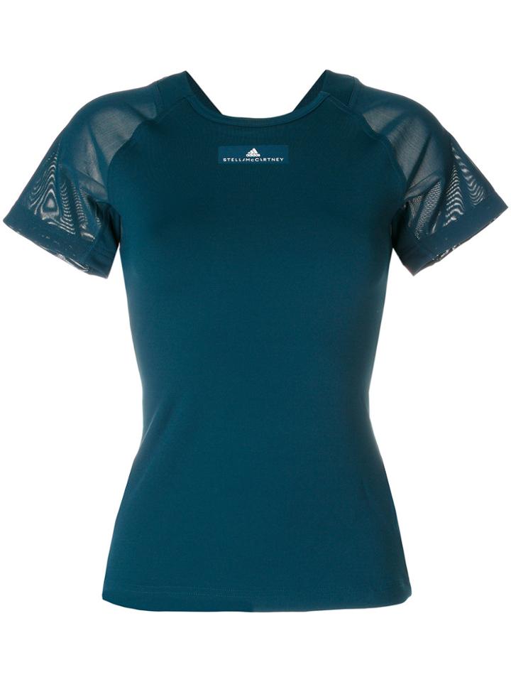 Adidas By Stella Mccartney Open Back Training T-shirt - Blue