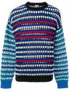 Kenzo Patterned Knit Sweater - Blue