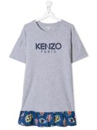 Kenzo Kids Teen T-shirt Dress - Grey