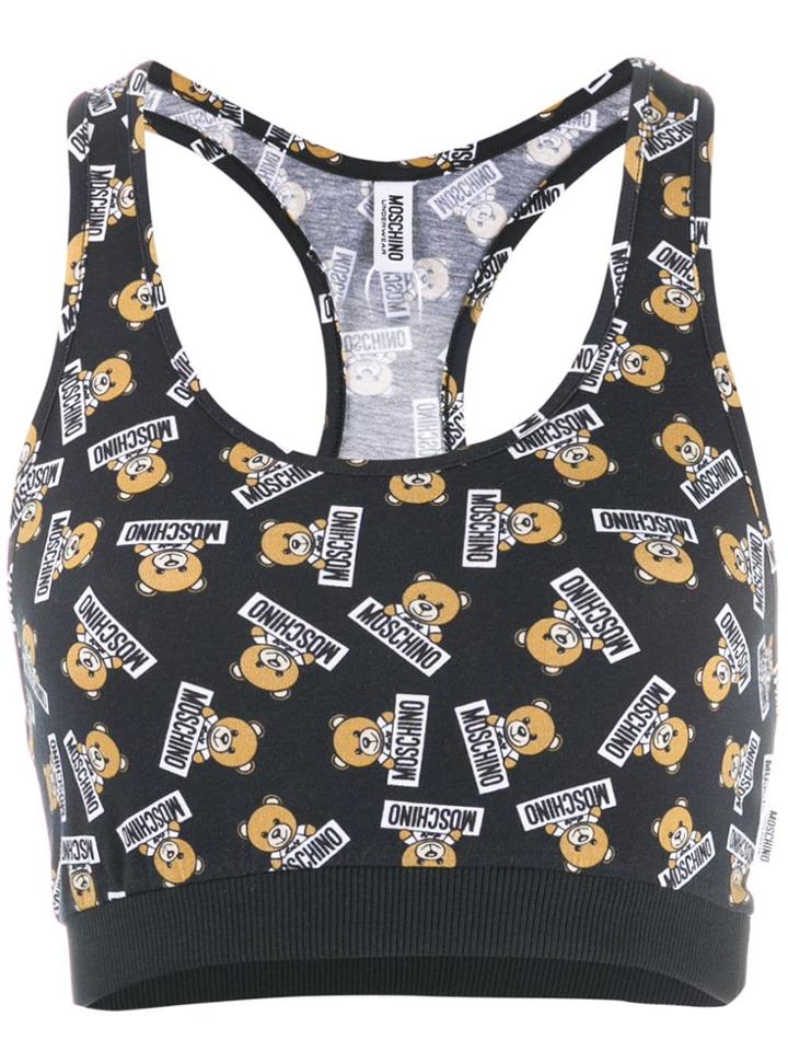 Moschino Teddy Bear Crop Top - Blue