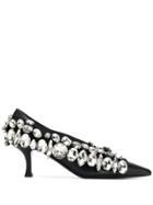 Nº21 Embellished Mid-heel Pumps - Black