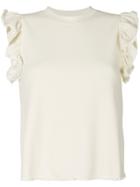 See By Chloé Frill Sleeve T-shirt - White