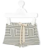 Babe And Tess - Striped Shorts - Kids - Cotton - 18 Mth, White