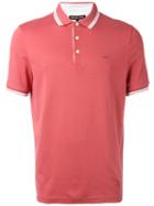 Michael Kors Contrast-hem Polo Top, Men's, Size: Xxl, Red, Cotton